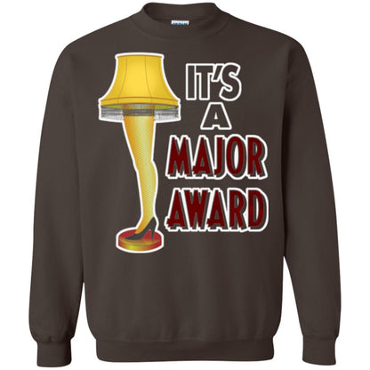 Christmas T-shirt It_s A Major Award Leg Lamp Dark Chocolate
