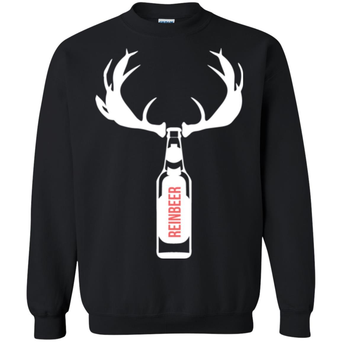 Christmas T-shirt Funny Christmas Reinbeer Black