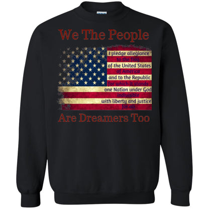 Americans We Are People Are Dreamers Too T-shirt Black