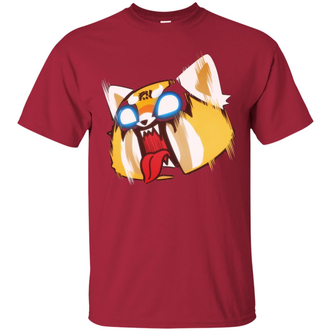 Aggretsuko Screaming Rage Tee Shirt Cardinal