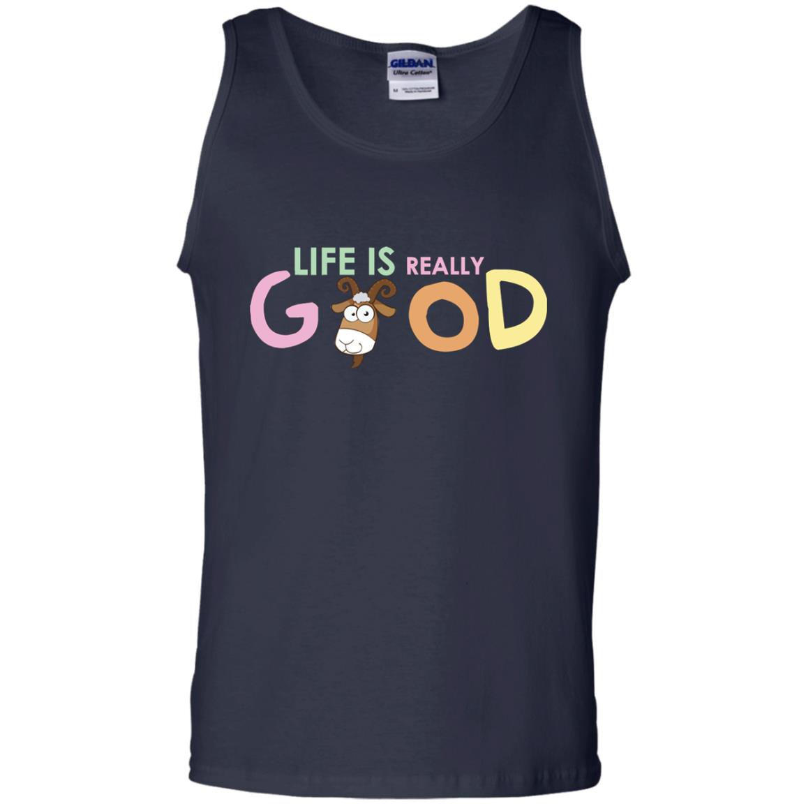 Life Is Really Good With My Cute Goat T-shirt Navy
