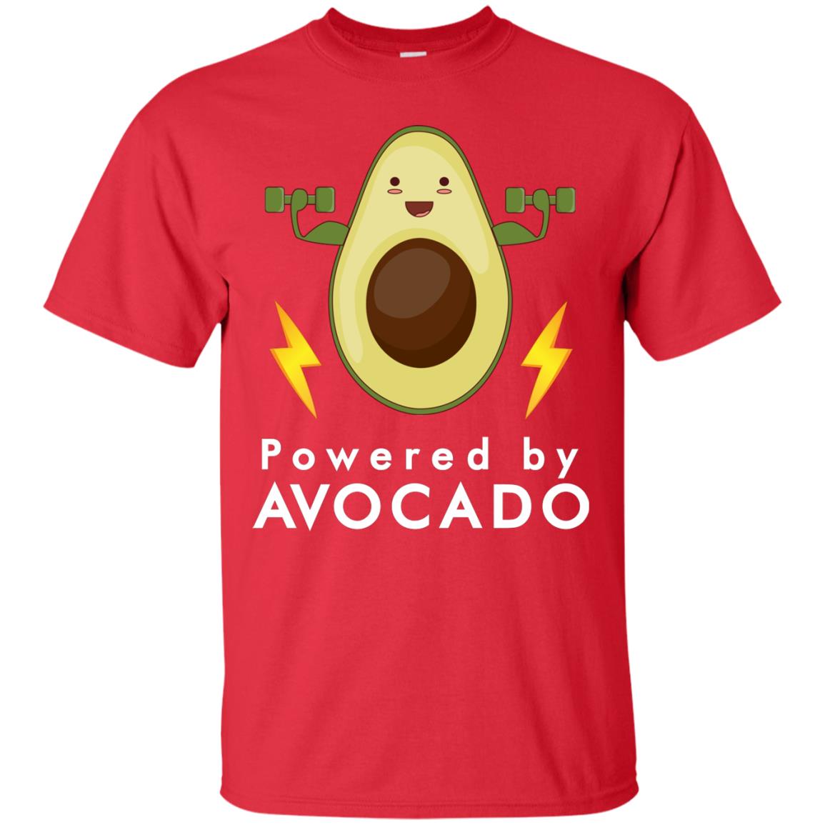 Powered By Avocado Fitness Shirt Red