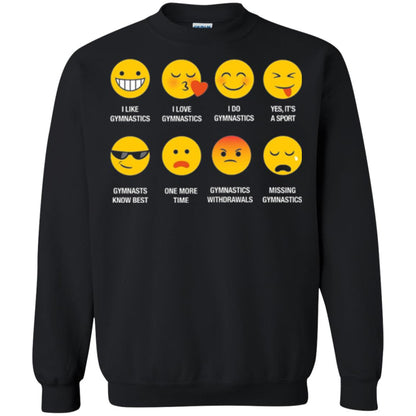Gymnastic Lovers T-shirt Emoji Black