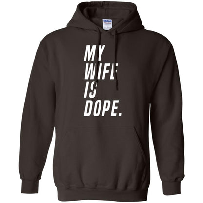 Husband T-shirt My Wife Is Dope Funny Valentine_s Day Gift Dark Chocolate