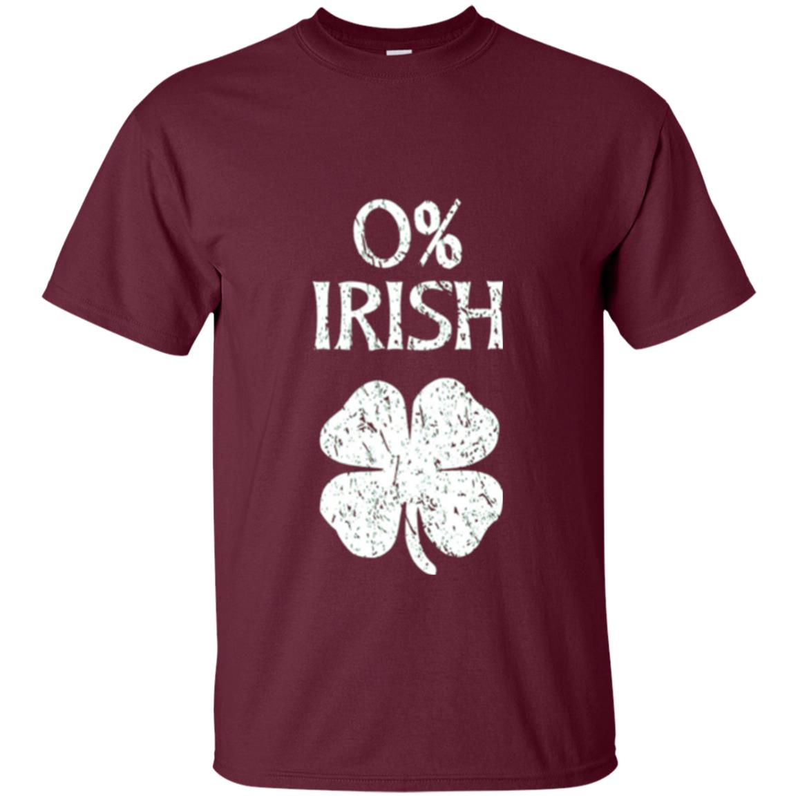 St. Patrick Day T-shirt Shamrocks 0_ Irish Vintage Maroon