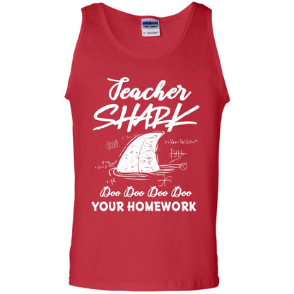 Teacher Shark Doo Doo Doo Your Homework Shirt Red