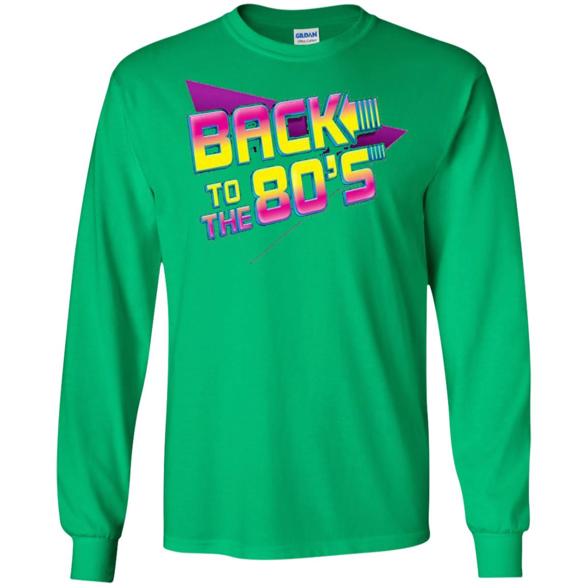 Back To The 80s Graphic Retro Novelty T-shirt Irish Green