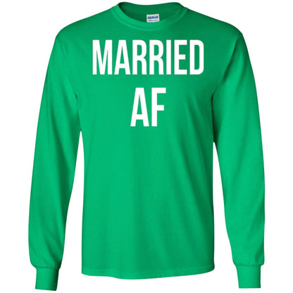 Married Af Funny T-shirt Irish Green