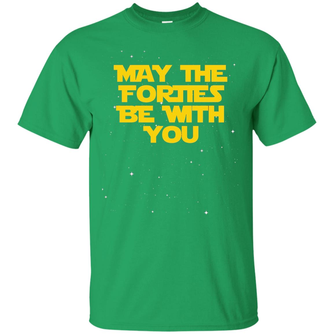 May The Forties Be With You Funny 40th Birthday Shirt Irish Green