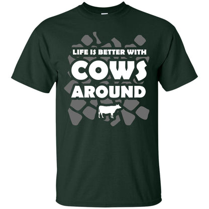 Life Is Better With Cows Around Cows Lover Shirt Forest