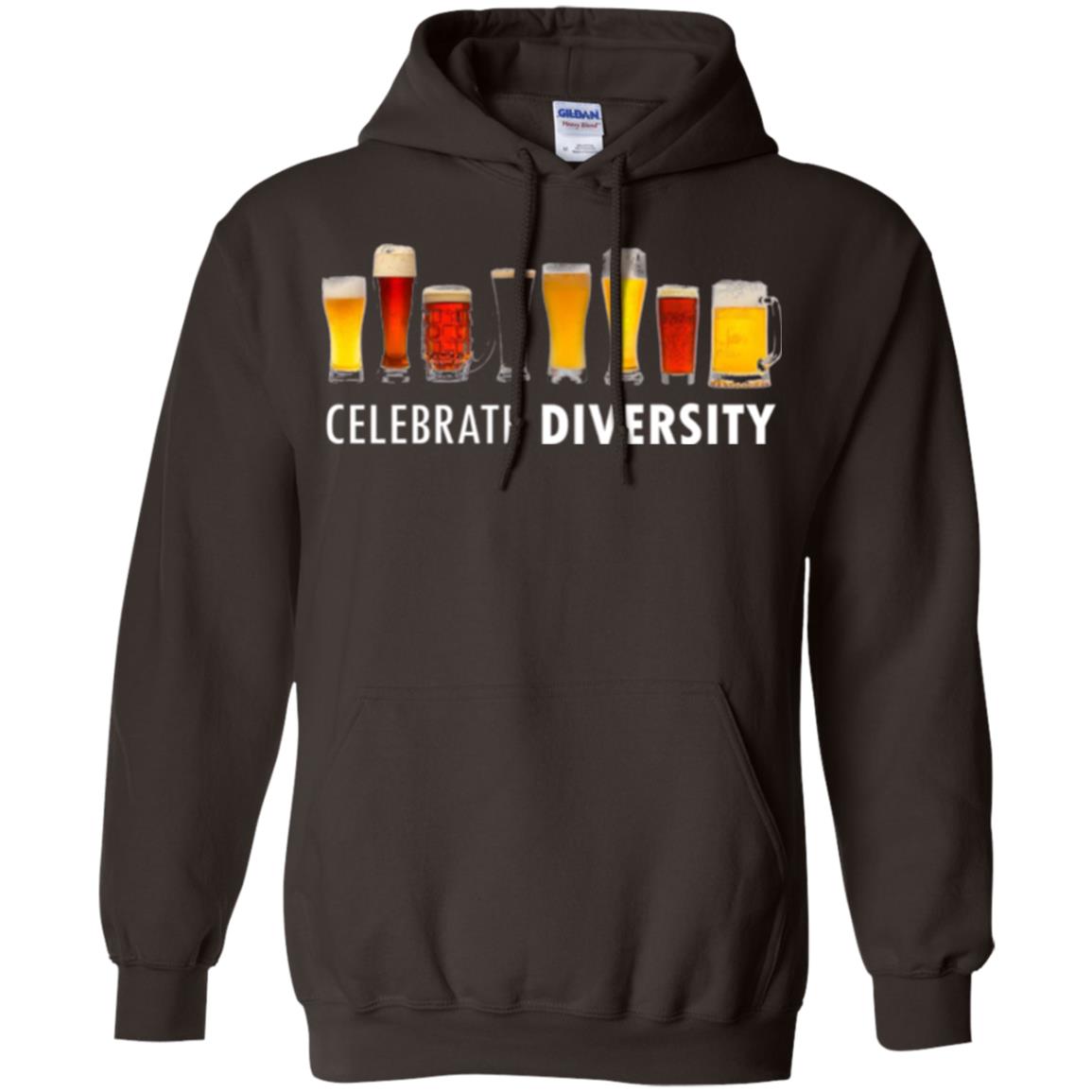 Beer Lovers T-shirt Celebrate Diversity Dark Chocolate