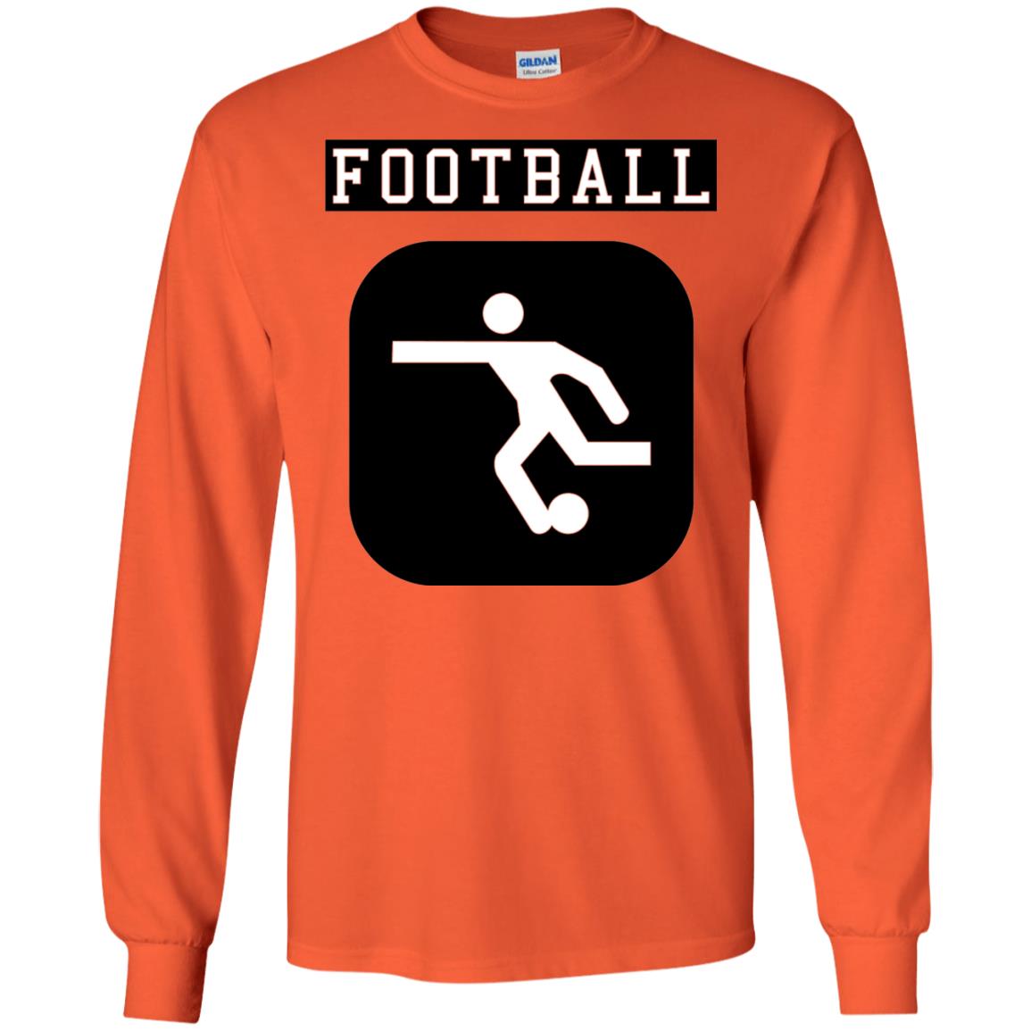 Football Soccer Shirt Retro Street Orange