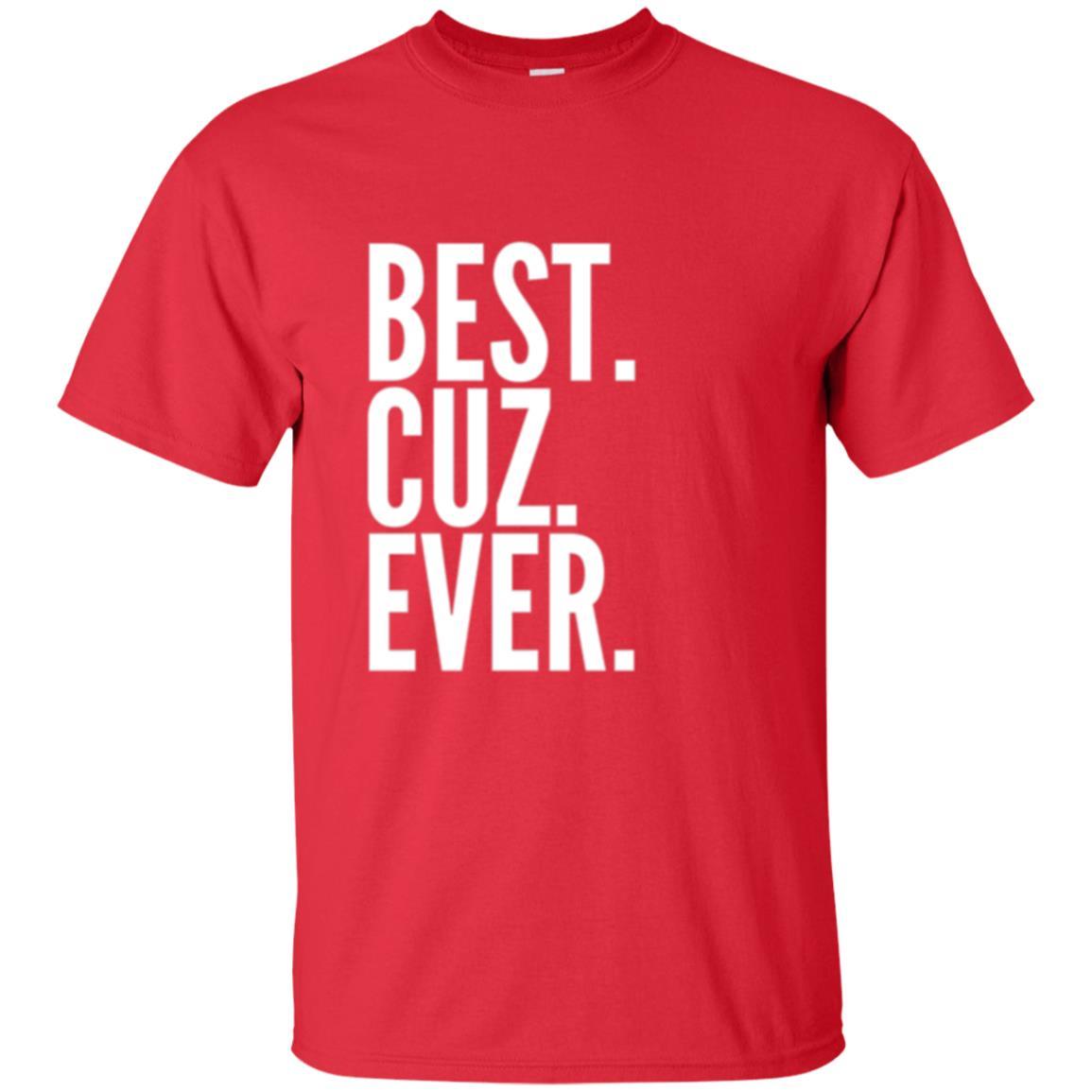 Family T-shirt Best Cuz Ever Red