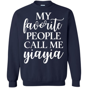 Nana T-shirt My Favorite People Call Me Yiayia