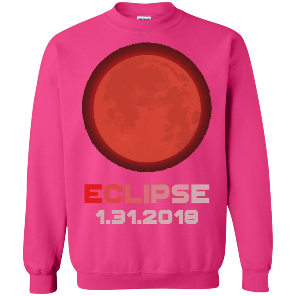 Eclipse January 31st 2018 Total Lunar Eclipse T-shirt Heliconia