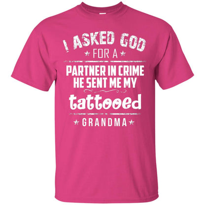 He Sent Me My Tattooed Grandma Mama Shirt Heliconia