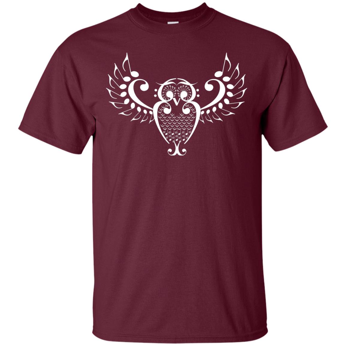 Music Owl Note Notes Musician Shirt Maroon