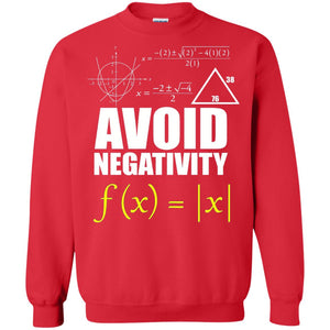 Avoid Negativity Math Teacher T-shirt