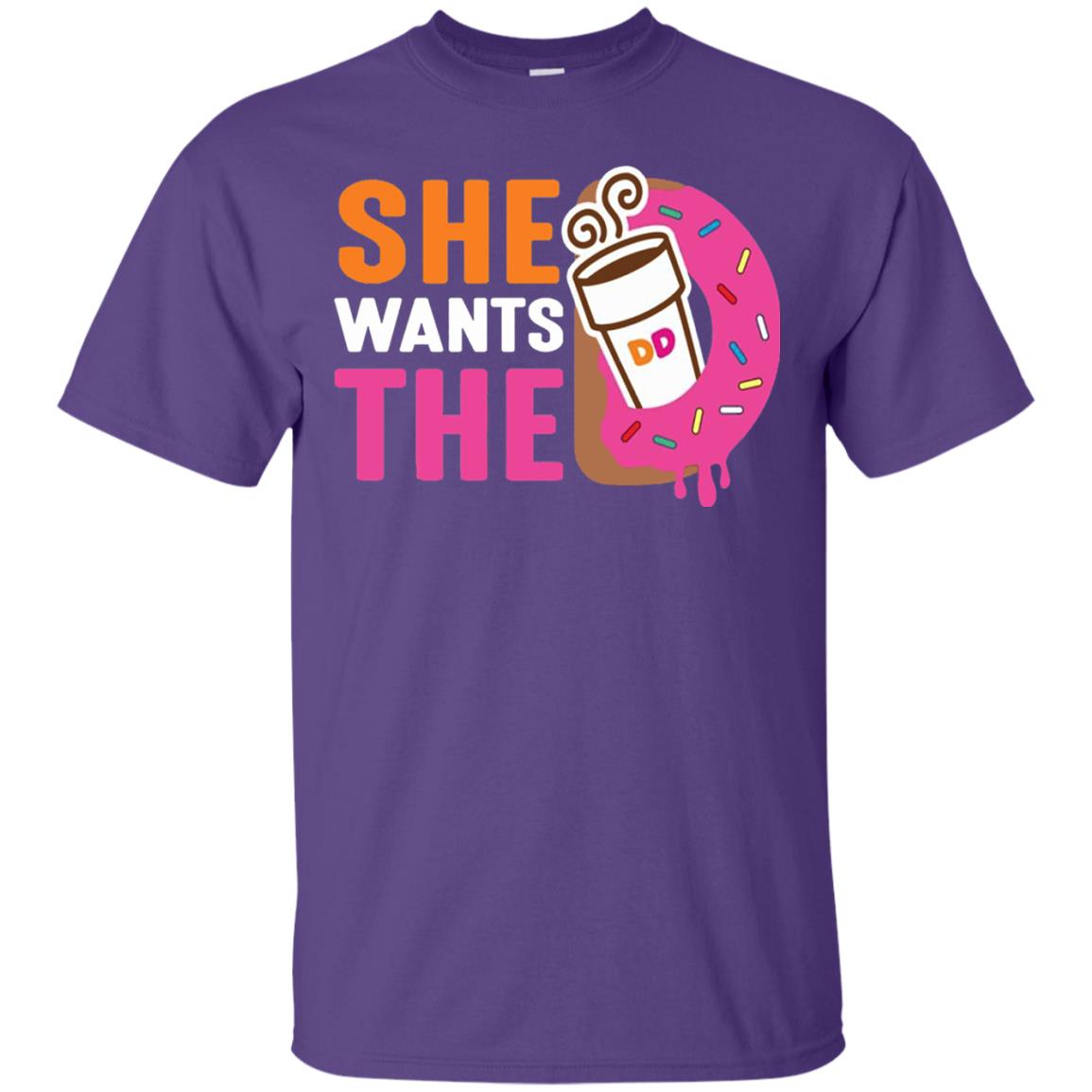 She Wants The D Dunking T-shirt Purple