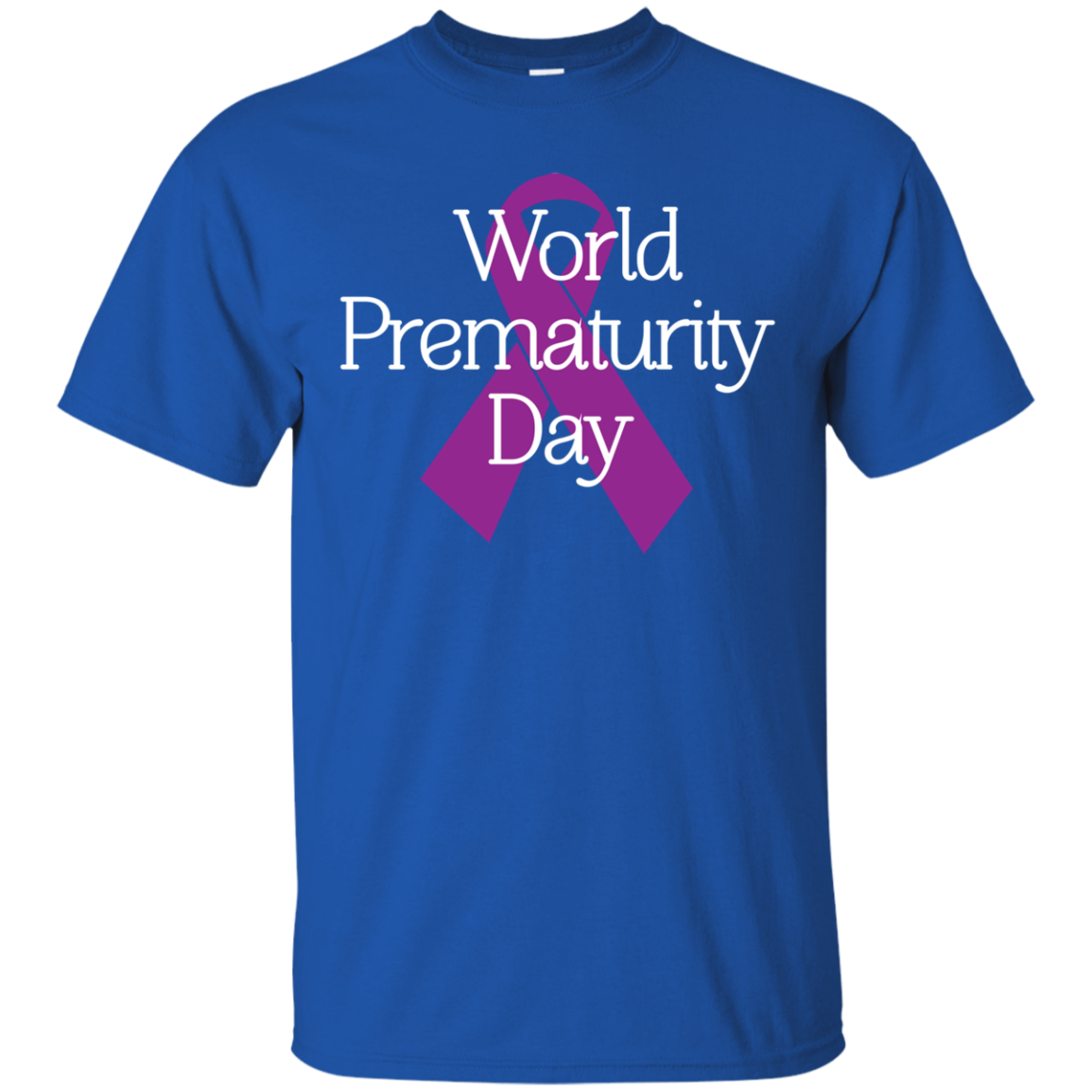 Cancer Awareness T-shirt World Prematurity Day T-shirt Royal