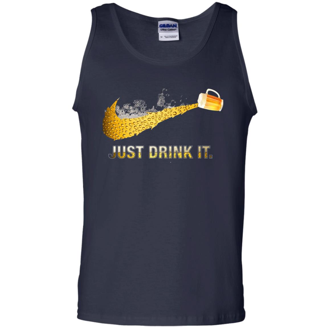 Beer Just Drink It Beer Lover T-shirt Navy