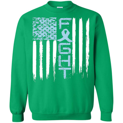 Fight Hope Prostate Cancer Awareness Cancer T-shirt Irish Green