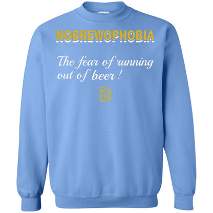 Nobrewophobia The Fear Of Running Out Of Beer Shirt Carolina Blue