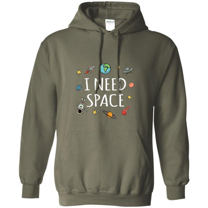 Funny I Need Space T-shirt Military Green