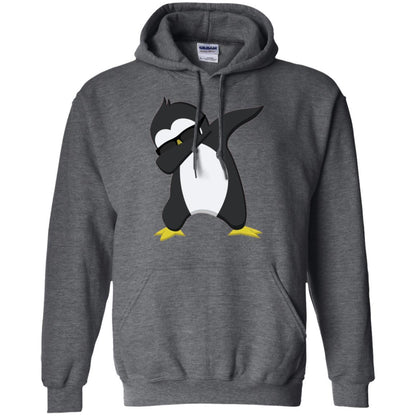 Christmas T-shirt Dabbing Penguin T-shirt Dark Heather