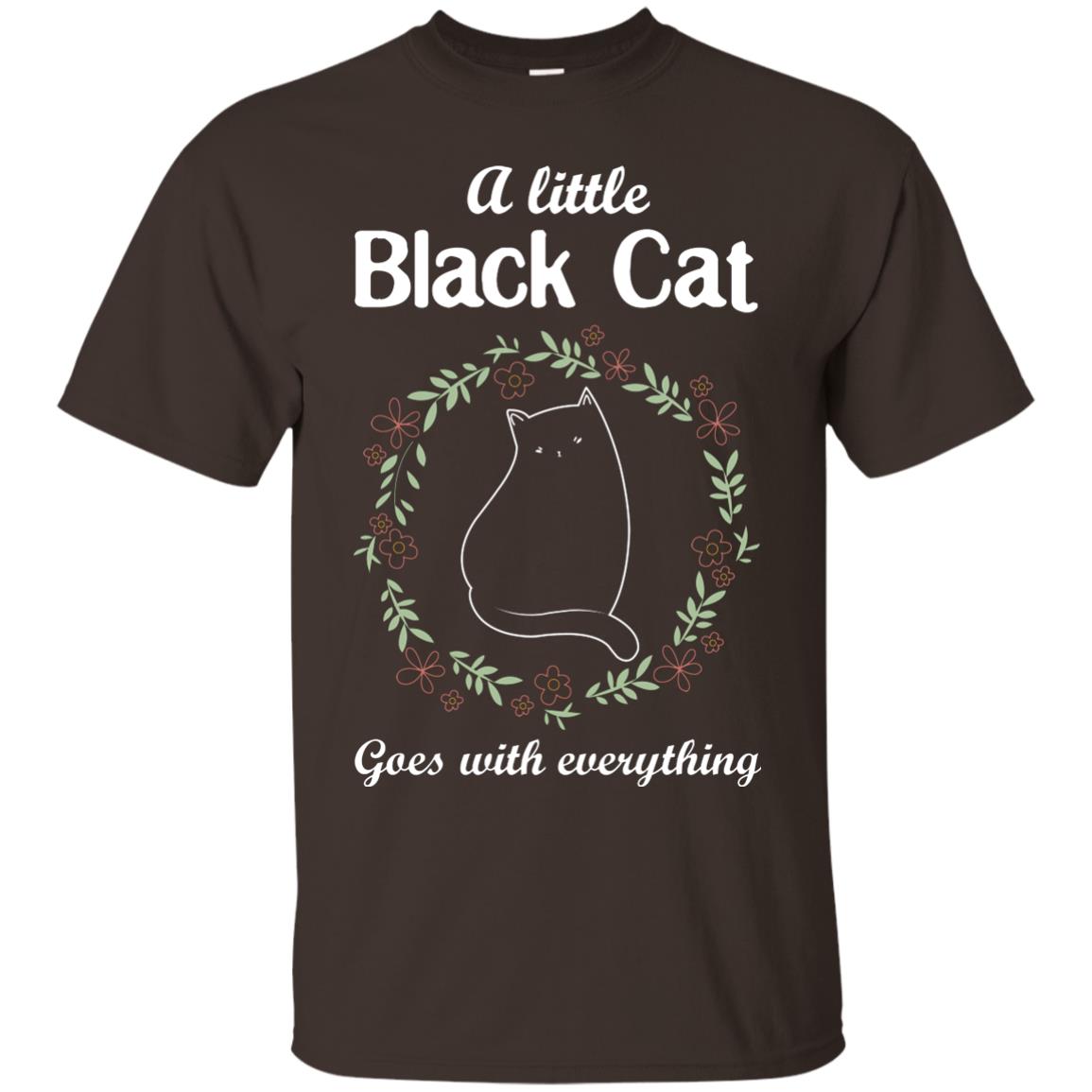 A Little Black Cat Goes With Everything Shirt Dark Chocolate