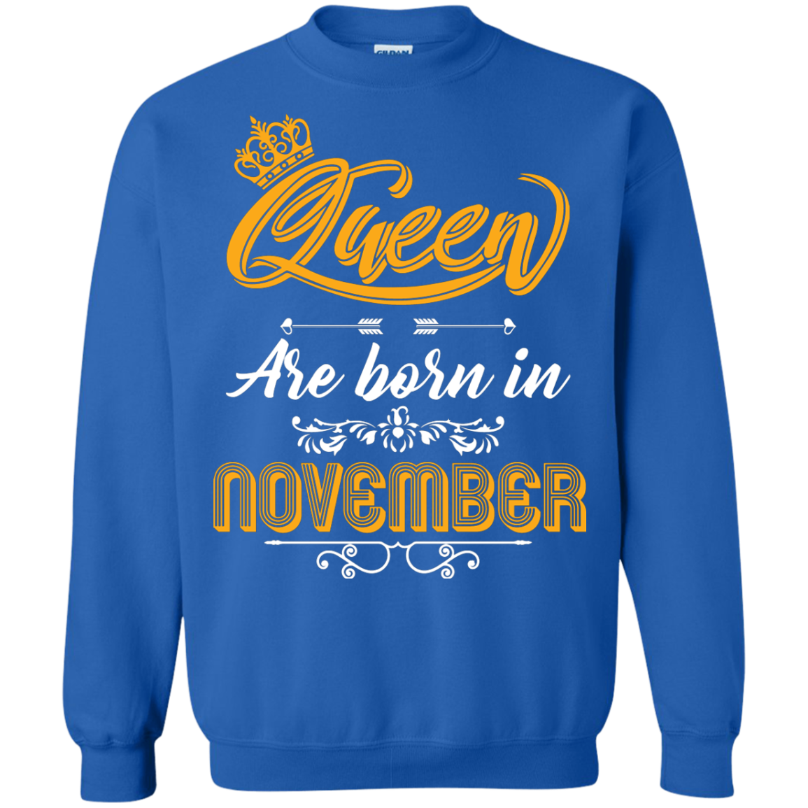 Brithday T-Shirt Queen Are Born In November Royal