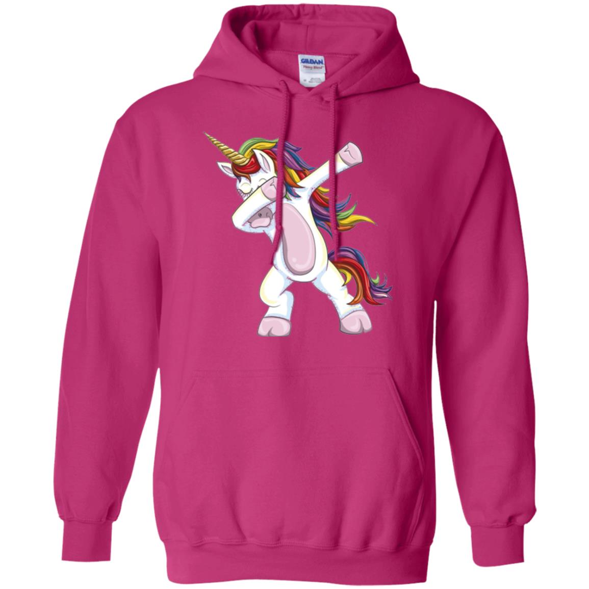 Dabbing Unicorn T-shirt Heliconia