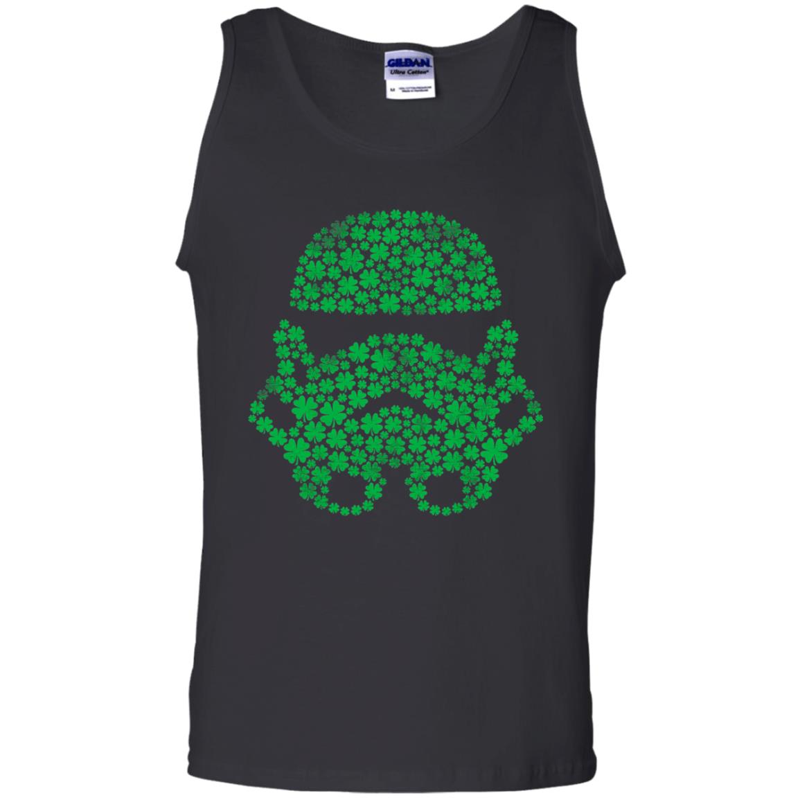 Stormtrooper Clovers St. Patrick_s Graphic T-shirt Black