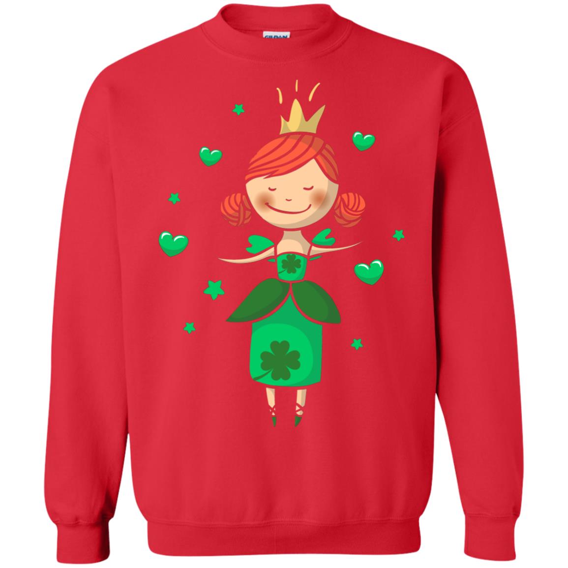 Irish Princess St. Patricks Day Gift Shirt For Girls Red