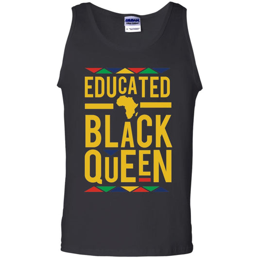 African Dna Pride T-shirt Dashiki Educated Black Queen Black