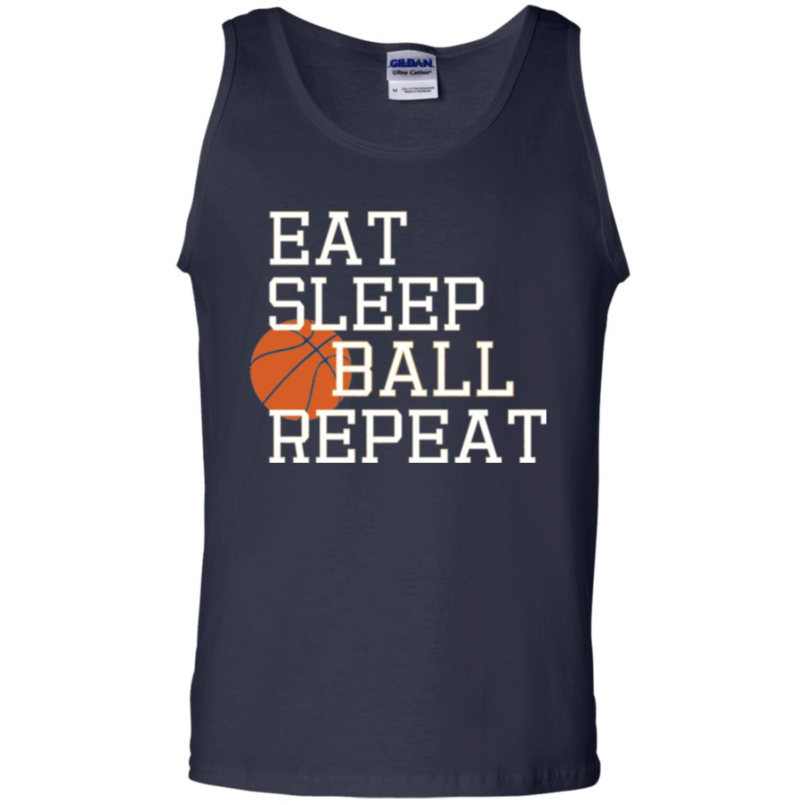 Basketball T-shirt Eat Sleep Basketball Repeat Navy