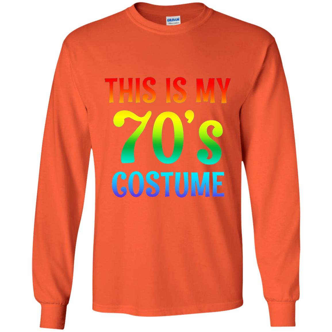 This Is My 70_s Costume T-shirt Orange