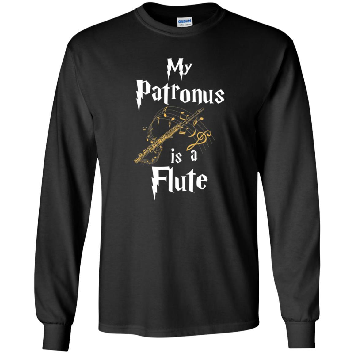 Musician T-shirt My Patronus Is A Flute Black