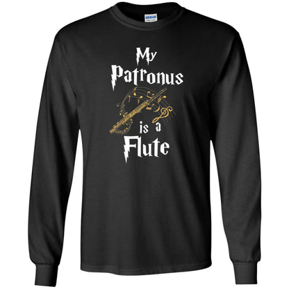 Musician T-shirt My Patronus Is A Flute Black