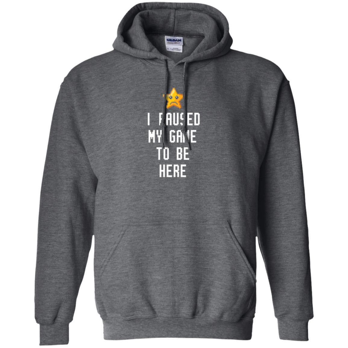 Gamer T-shirt I Paused My Game To Be Here Dark Heather