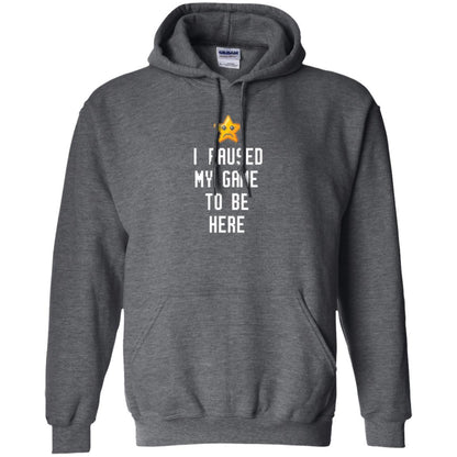 Gamer T-shirt I Paused My Game To Be Here Dark Heather