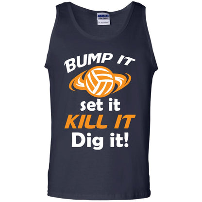 Bump It Set It Kill It Dig It Volleyball Lover T-shirt Navy