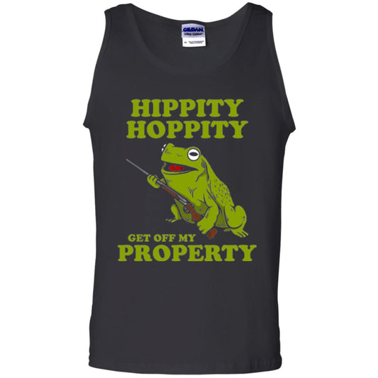 Frog Lover T-shirt Hippity Hoppity Get Off My Property Black