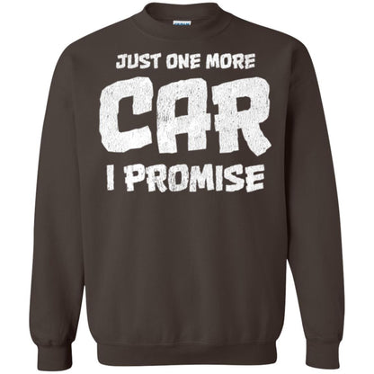 Car Lovers T-shirt Just One More Car I Promise Dark Chocolate