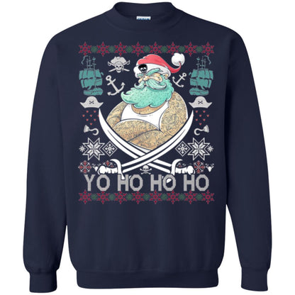 Christmas T-shirt Santa Pirate Navy