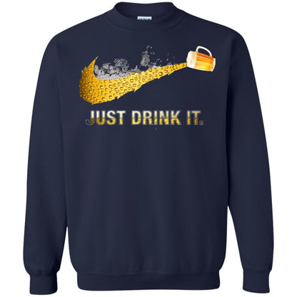 Beer Just Drink It Beer Lover T-shirt Navy