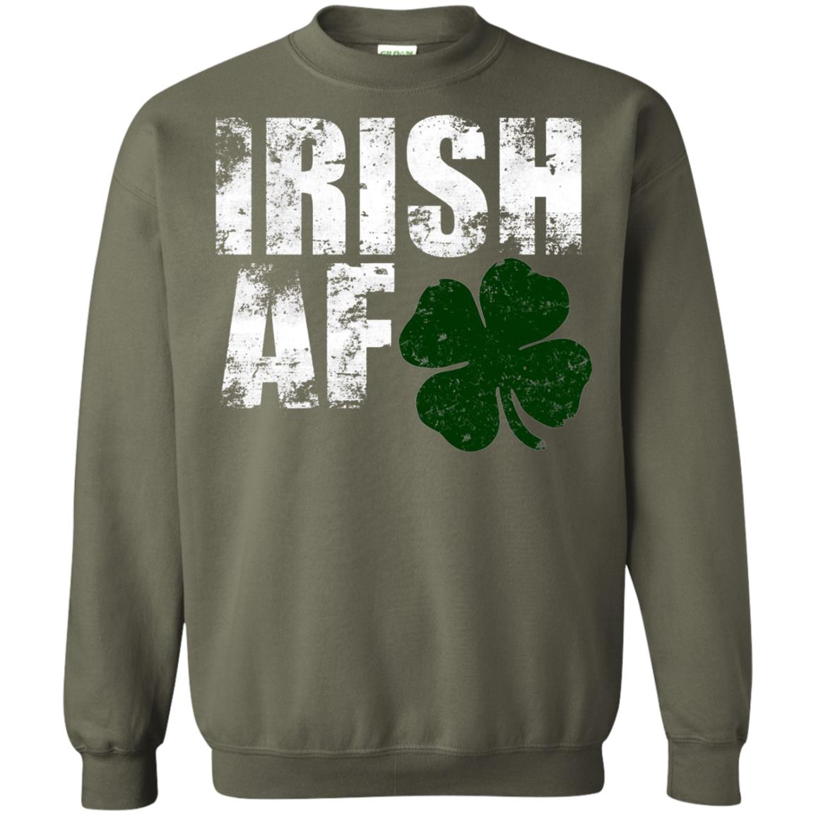 Funny Irish St. Patrick_s Day T-shirt Military Green