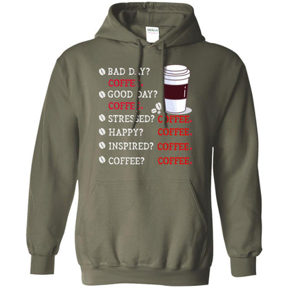 Coffee Idea Gift Shirt For Mens Womens Military Green