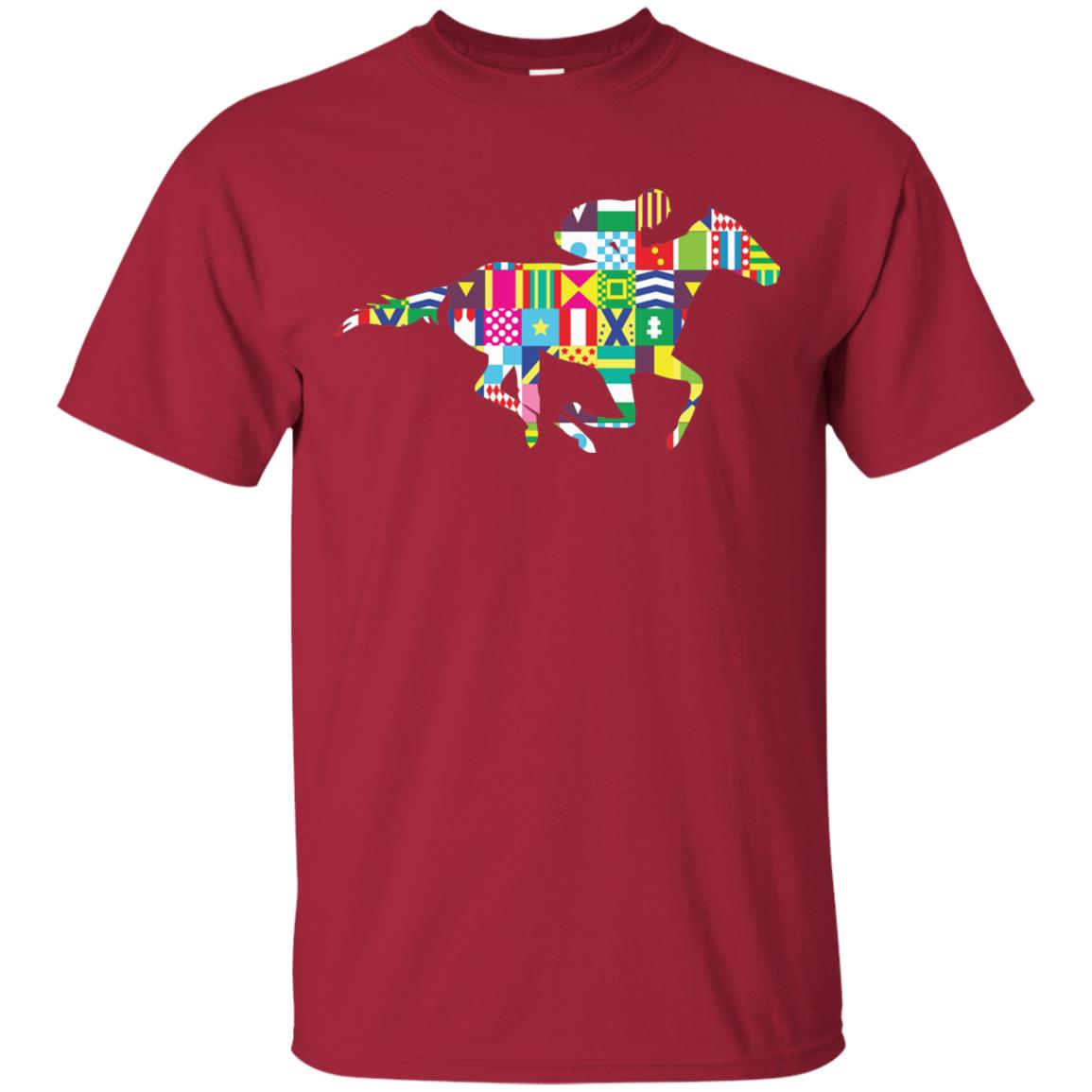 Kentucky Horse Racing Silhouette Derby Shirt Cardinal