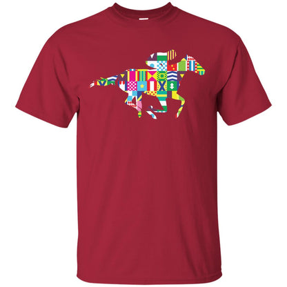 Kentucky Horse Racing Silhouette Derby Shirt Cardinal